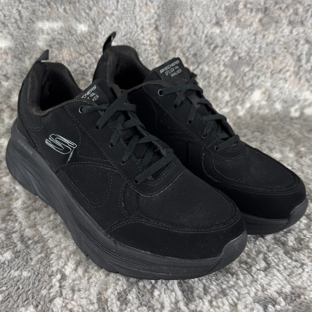 Skechers‎ Size 10 Relaxed Fit D'Lux Walker Pure Pleasure Athletic Sneakers Black